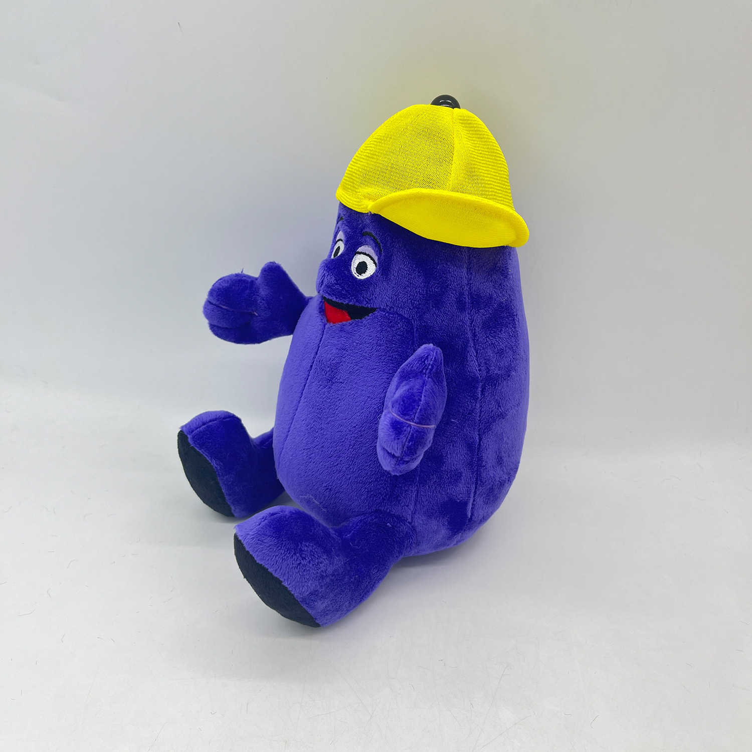 22CM GRIMACE Yellow Hat Plush Toy Purple Eggplant Cartoon Dolls Stuffed Soft Toy Christmas Birthday Gift 3 - Grimace Plush