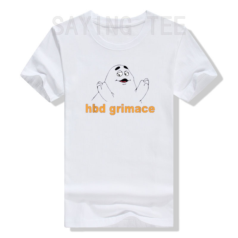 Hbd Grimace T Shirt Humor Funny Cute Graphic Tee Y2k Top Lovely Novelty Comics Short Sleeve 2 - Grimace Plush