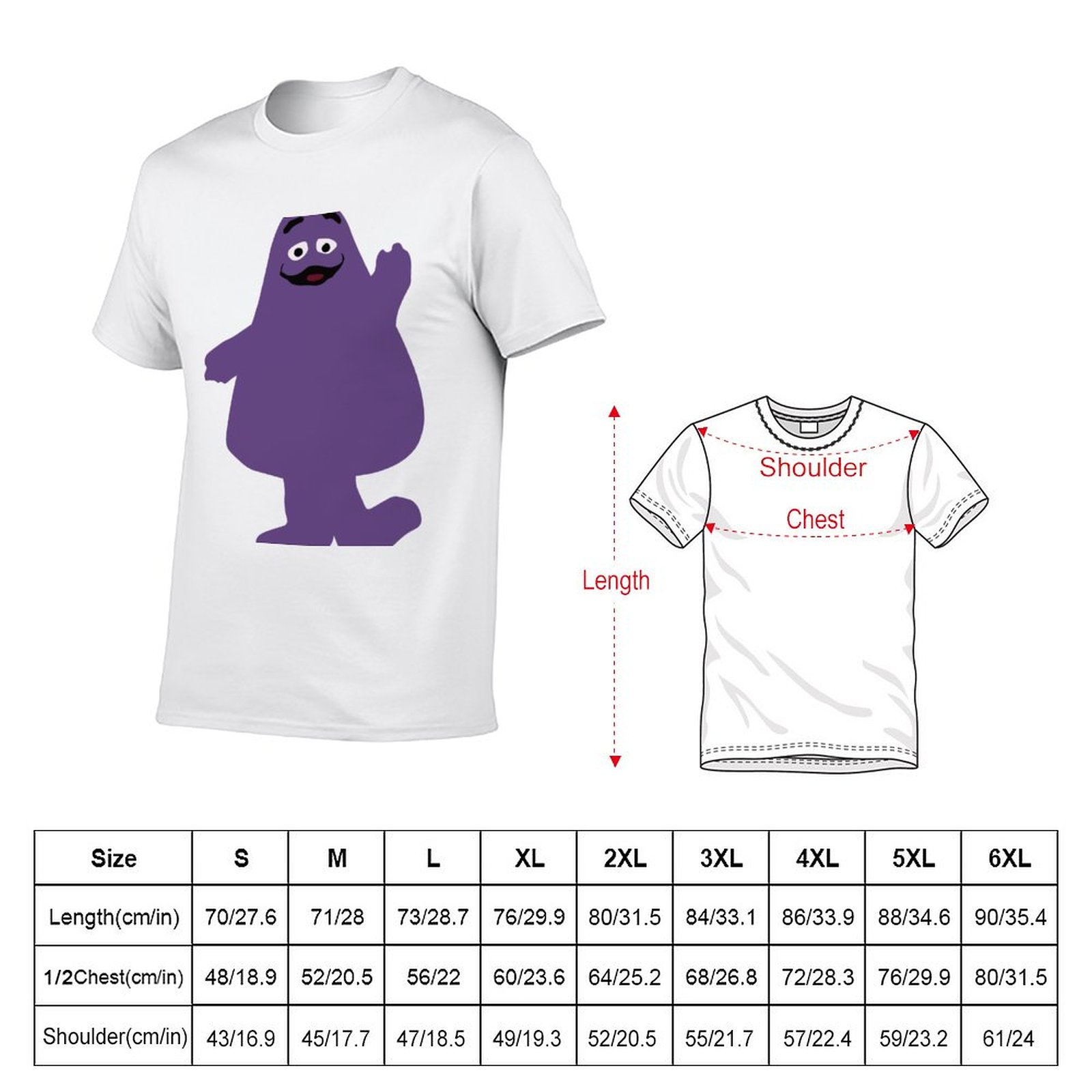 New Grimace T Shirt Tee shirt graphic t shirts boys white t shirts quick drying t 1 - Grimace Plush