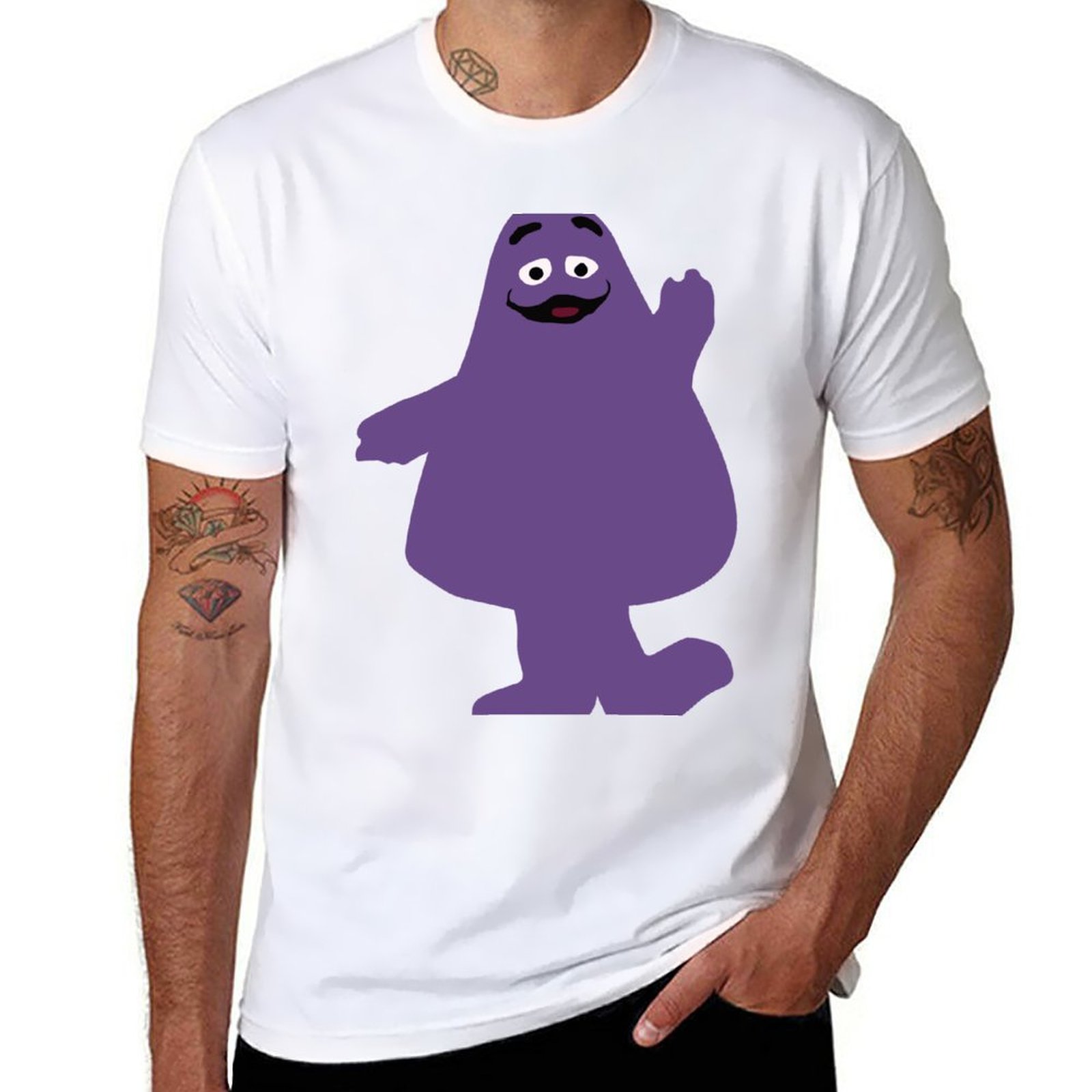 New Grimace T Shirt Tee shirt graphic t shirts boys white t shirts quick drying t - Grimace Plush